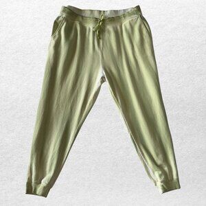Nike Joggers Woman’s 1X Sweats Marled Light Lime Green Cozy Comfy Loose Active